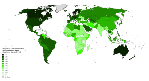 World Happiness Map